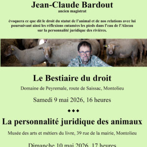 bestiaire du droit, personnalité juridique de l'animal